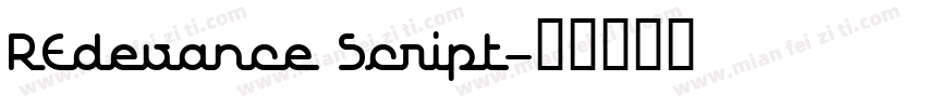 REdevance Script字体转换
